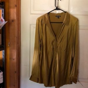 Eileen Fisher Silk Button Up Shirt Long Sleeve